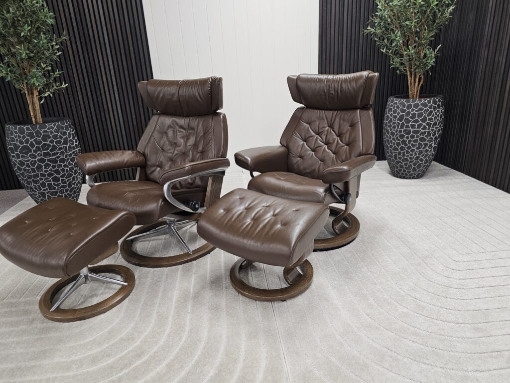 2 stk. Stressless® Skyline (M) lenestoler- Pent brukt!