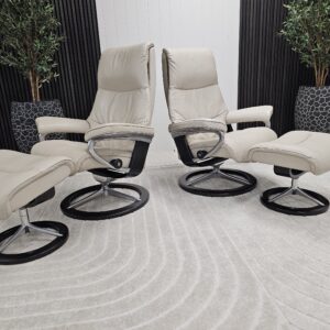 FRI FRAKT! 2 stk. Stressless® View (L) Signature lenestol