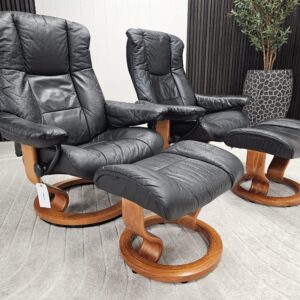 2 stk. Stressless® Mayfair(M) lenestol m/krakk fra Ekornes