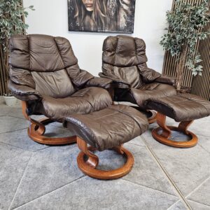 2 stk. Stressless® Reno(L) lenestoler m/krakk fra Ekornes