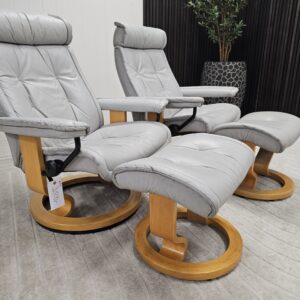 2 stk. Stressless® Prince(M) lenestoler m/krakk fra Ekornes