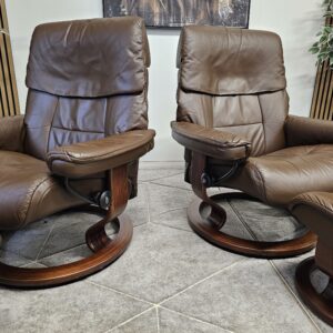 2 stk Stressless® Ruby (L) lenestoler m/krakk fra Ekornes