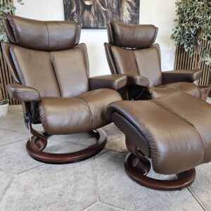2 stk. Stressless® Magic(M) lenestoler fra Ekornes m/krakk