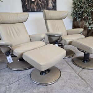 2 stk. Stressless® Jazz (L) lenestoler m/krakk