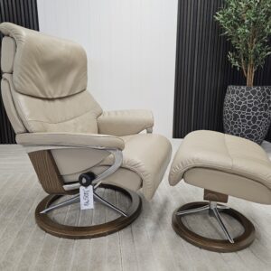 Stressless® Capri Signature lenestol Noblesse hud /valnøtt