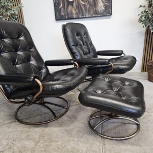 2 stk. Stressless Original 1971 lenestoler m/krakk fra Ekorne
