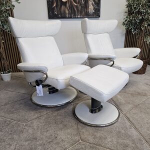 2 stk. Stressless® Jazz (L) lenestoler m/krakk