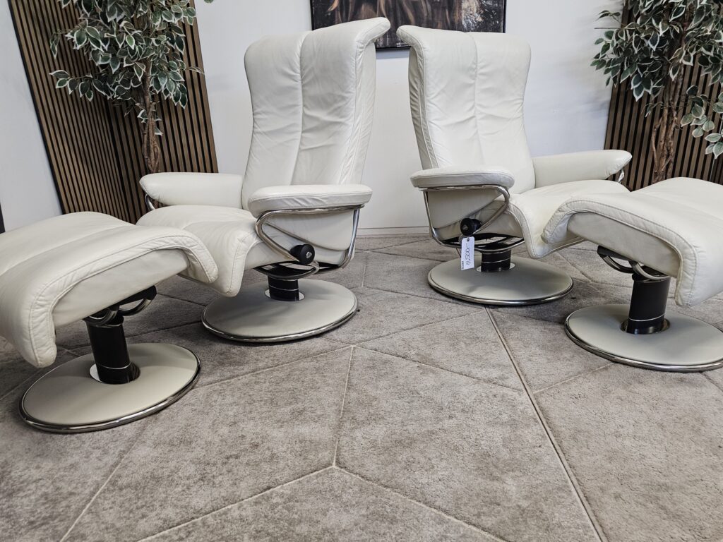 2 stk. Stressless® Blues(L) lenestol m/krakk fra Ekornes