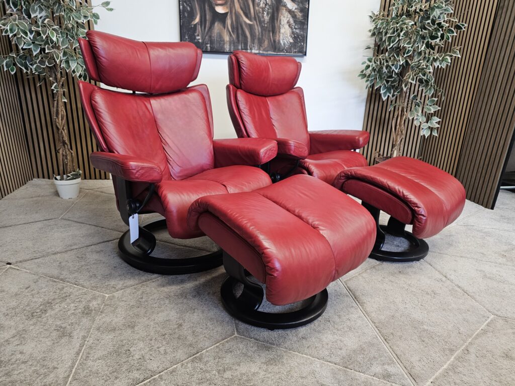 2 stk. Stressless® Magic (M) lenestoler m/krakk fra Ekornes