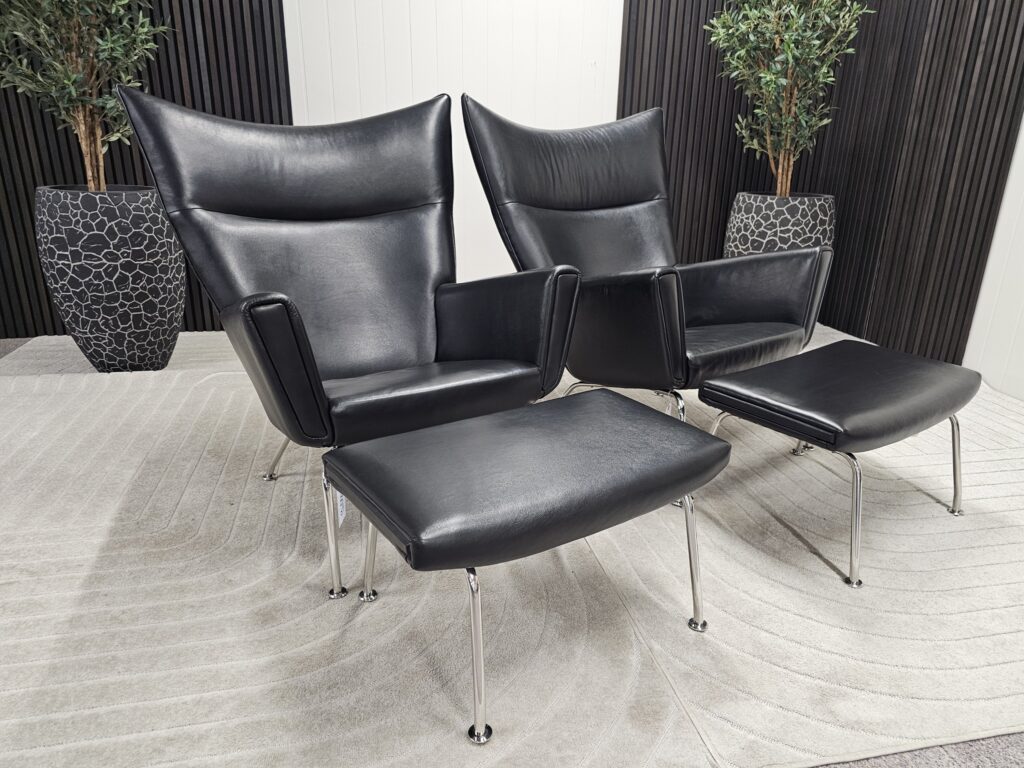 2 stk. Elegante lenstoler med unik design og komfort