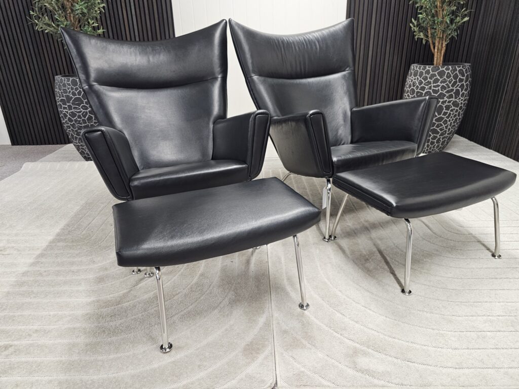 2 stk. Elegante lenstoler med unik design og komfort