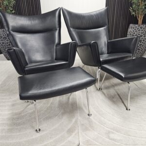 2 stk. Elegante lenstoler med unik design og komfort