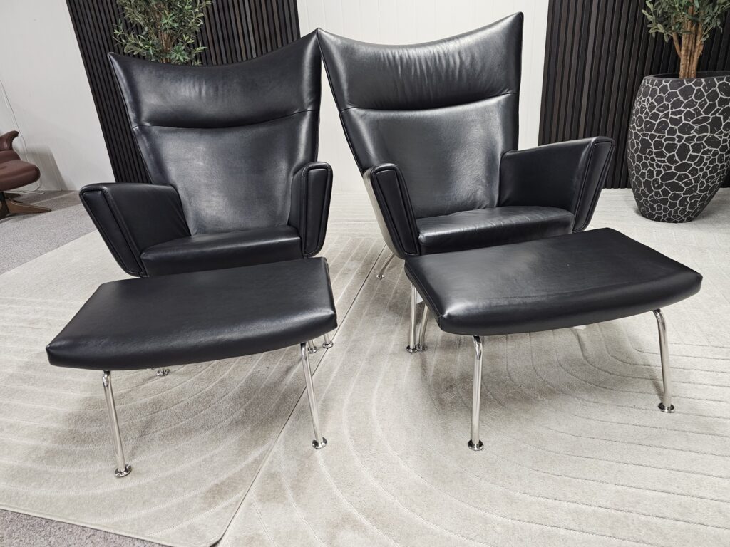 2 stk. Elegante lenstoler med unik design og komfort
