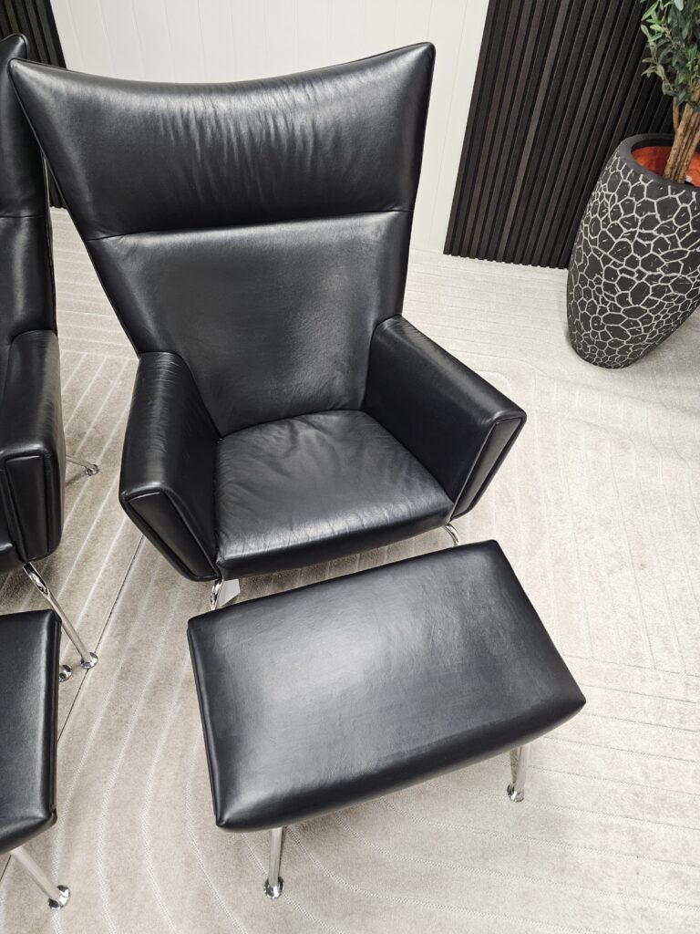 2 stk. Elegante lenstoler med unik design og komfort