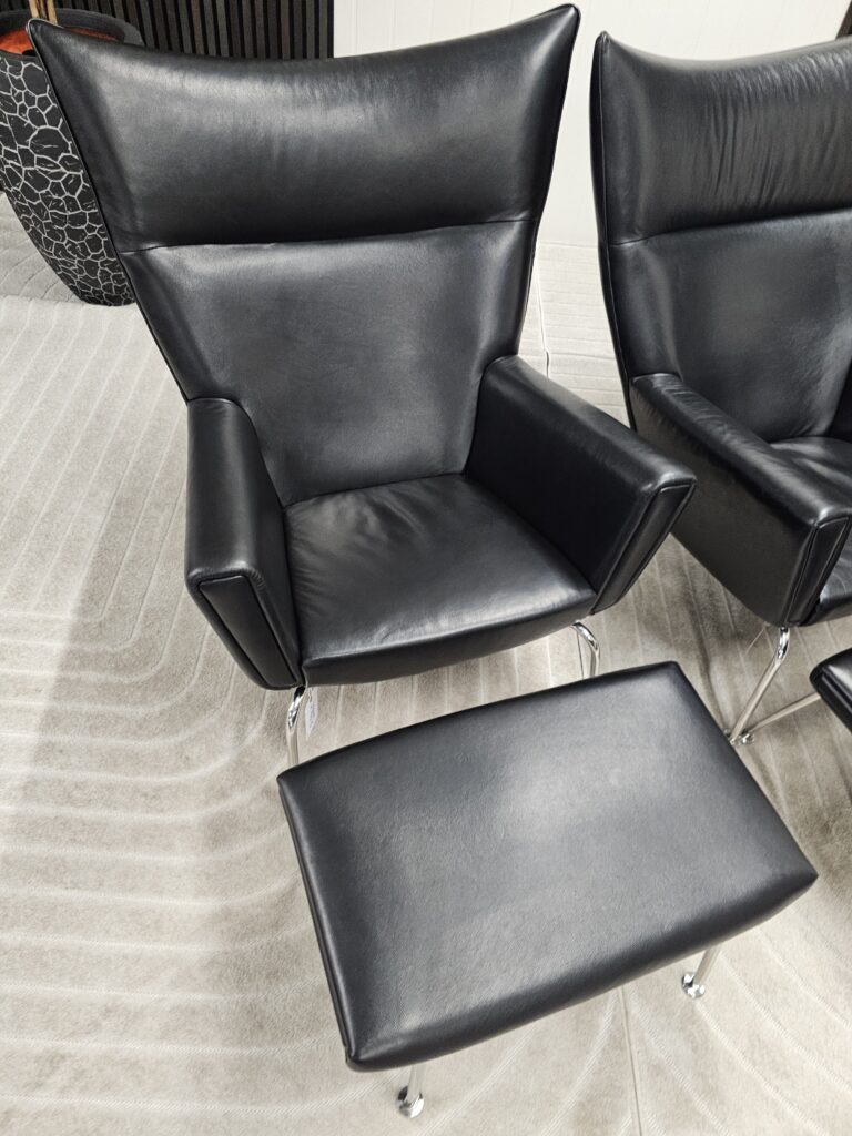 2 stk. Elegante lenstoler med unik design og komfort