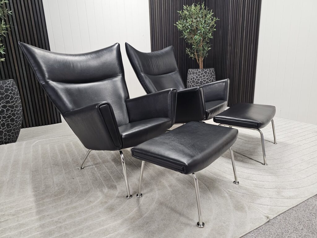 2 stk. Elegante lenstoler med unik design og komfort