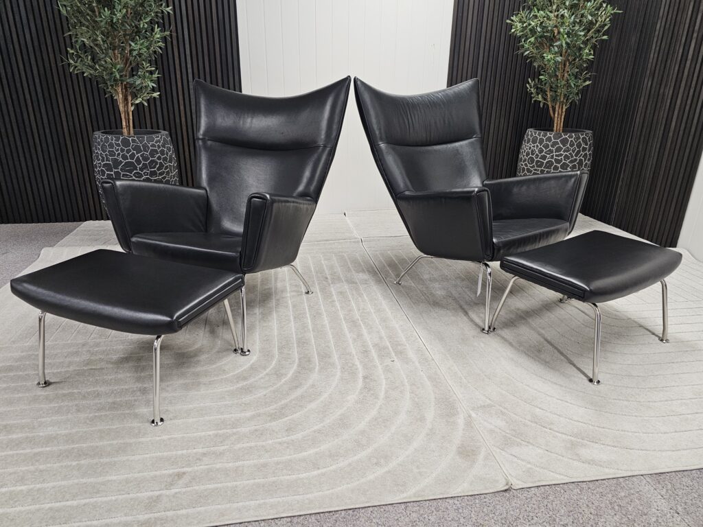 2 stk. Elegante lenstoler med unik design og komfort