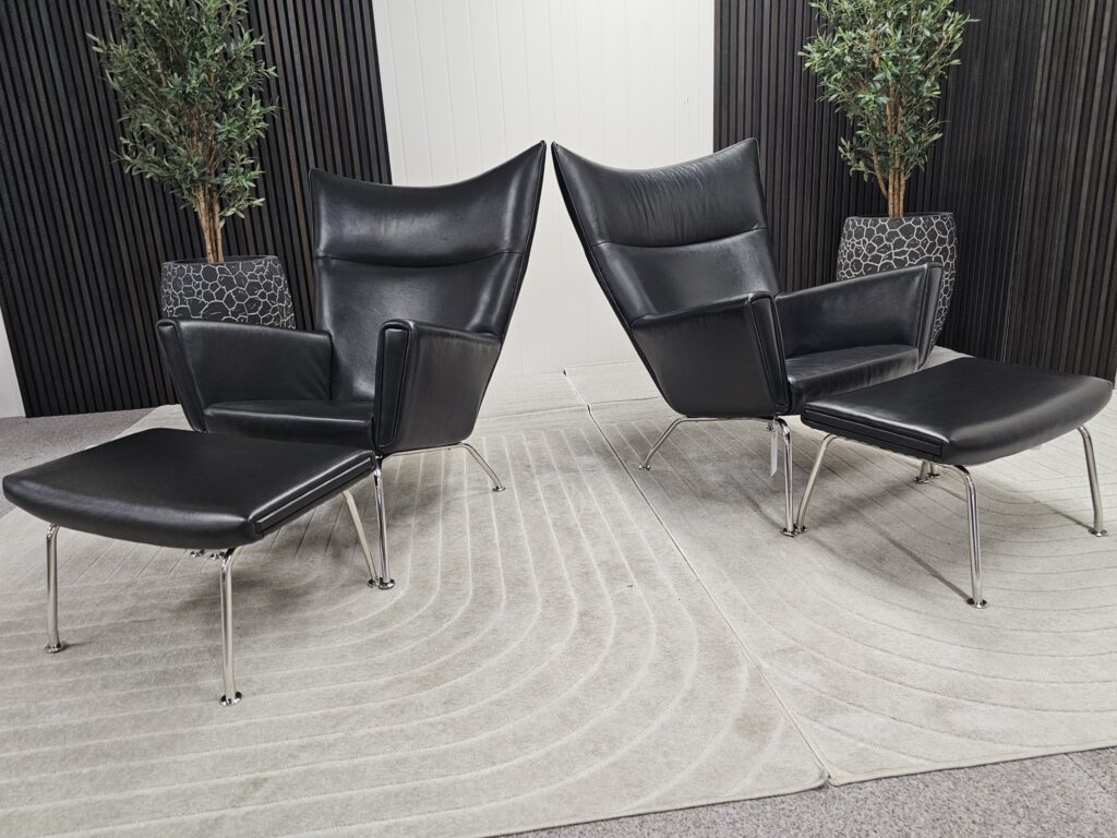 2 stk. Elegante lenstoler med unik design og komfort