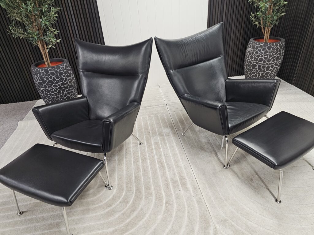 2 stk. Elegante lenstoler med unik design og komfort