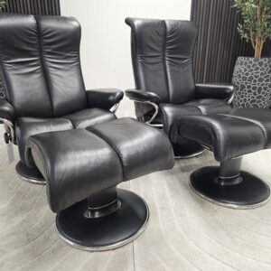 2 stk. Stressless® Blues(M) lenestoler m/krakk fra Ekornes