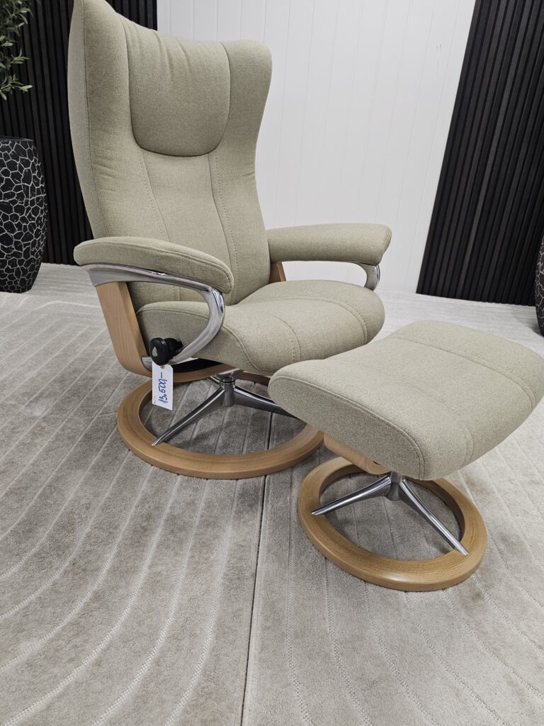 Stressless® Wing (M) Signatur lenestol m/krakk fra Ekornes