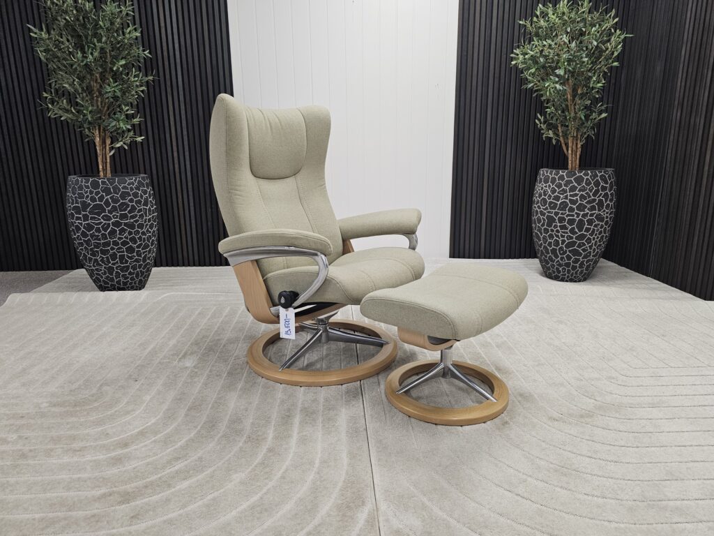 Stressless® Wing (M) Signatur lenestol m/krakk fra Ekornes