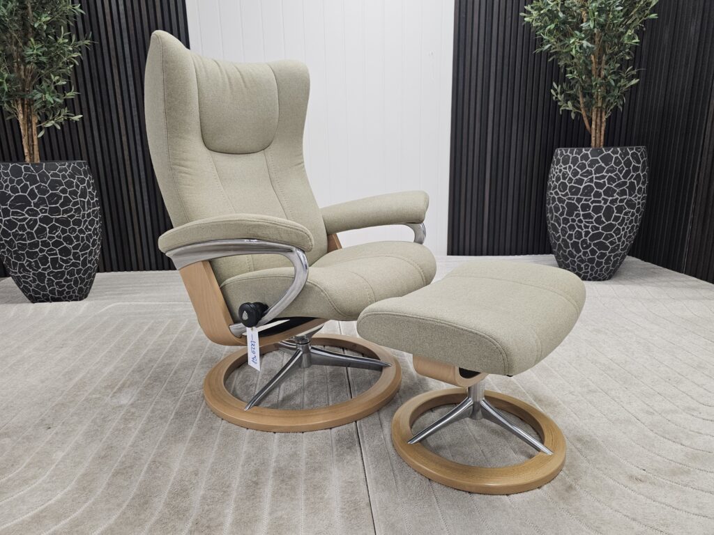 Stressless® Wing (M) Signatur lenestol m/krakk fra Ekornes