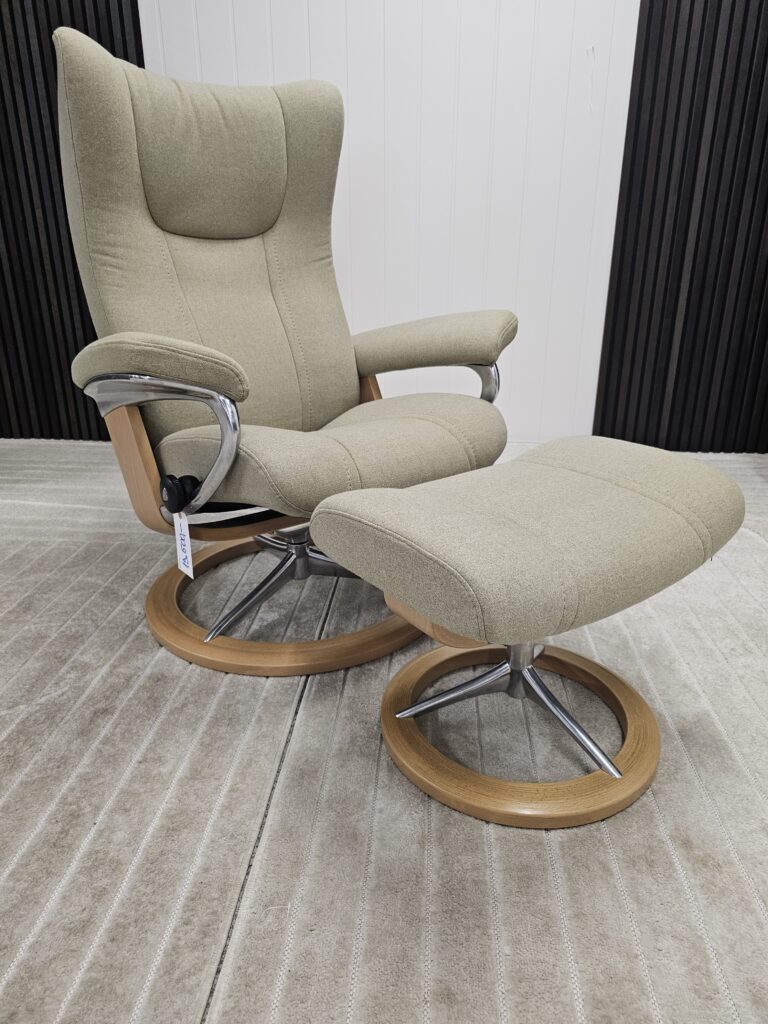 Stressless® Wing (M) Signatur lenestol m/krakk fra Ekornes