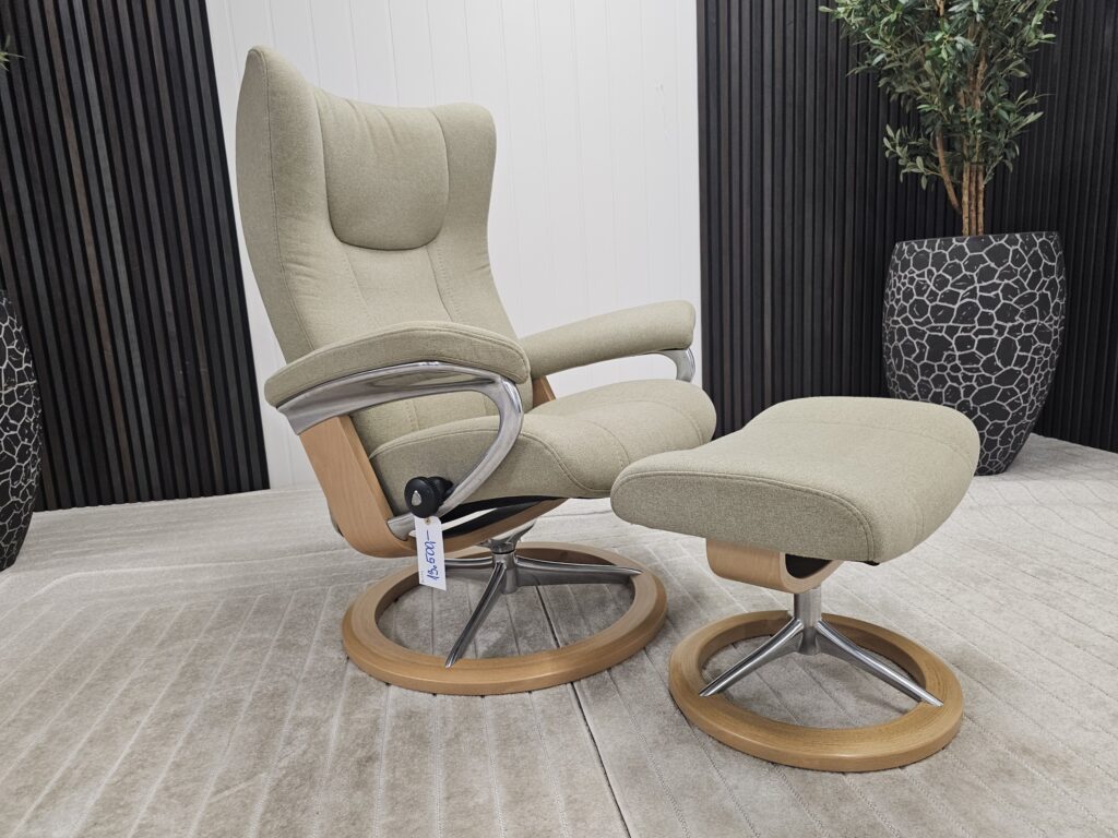 Stressless® Wing (M) Signatur lenestol m/krakk fra Ekornes