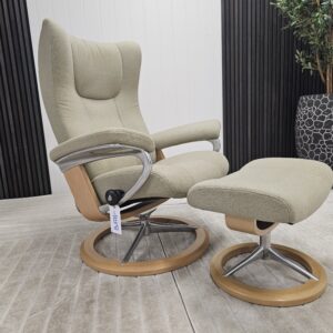 Stressless® Wing (M) Signatur lenestol m/krakk fra Ekornes