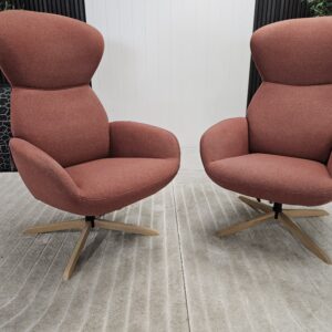 2 stk. BoConcept Athena lenestoler i ullstoff