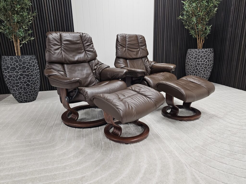 2 stk. Stressless® Reno (M+ S) lenestol m/krakk fra Ekornes