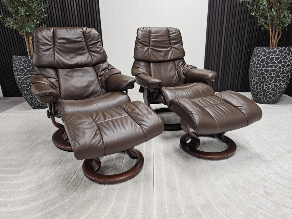 2 stk. Stressless® Reno (M+ S) lenestol m/krakk fra Ekornes