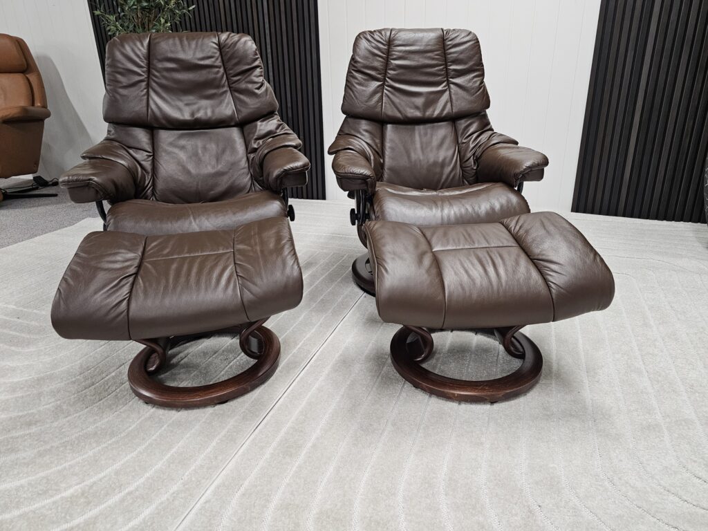 2 stk. Stressless® Reno (M+ S) lenestol m/krakk fra Ekornes