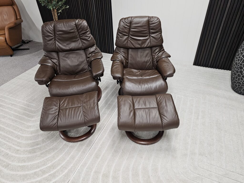 2 stk. Stressless® Reno (M+ S) lenestol m/krakk fra Ekornes