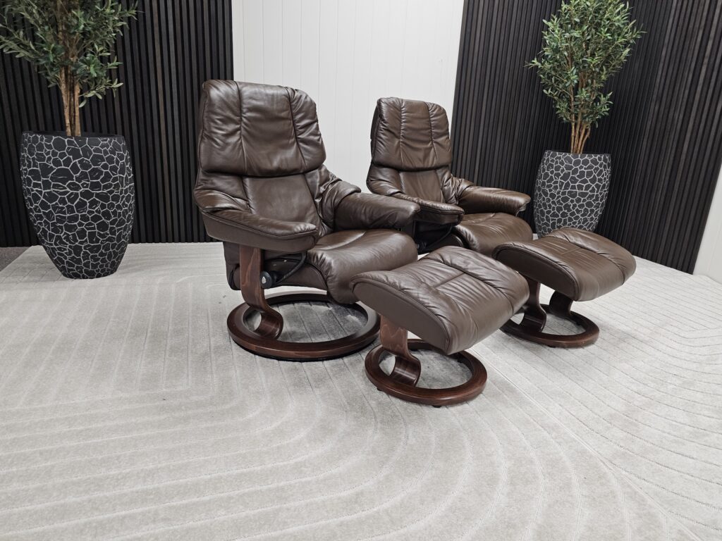 2 stk. Stressless® Reno (M+ S) lenestol m/krakk fra Ekornes