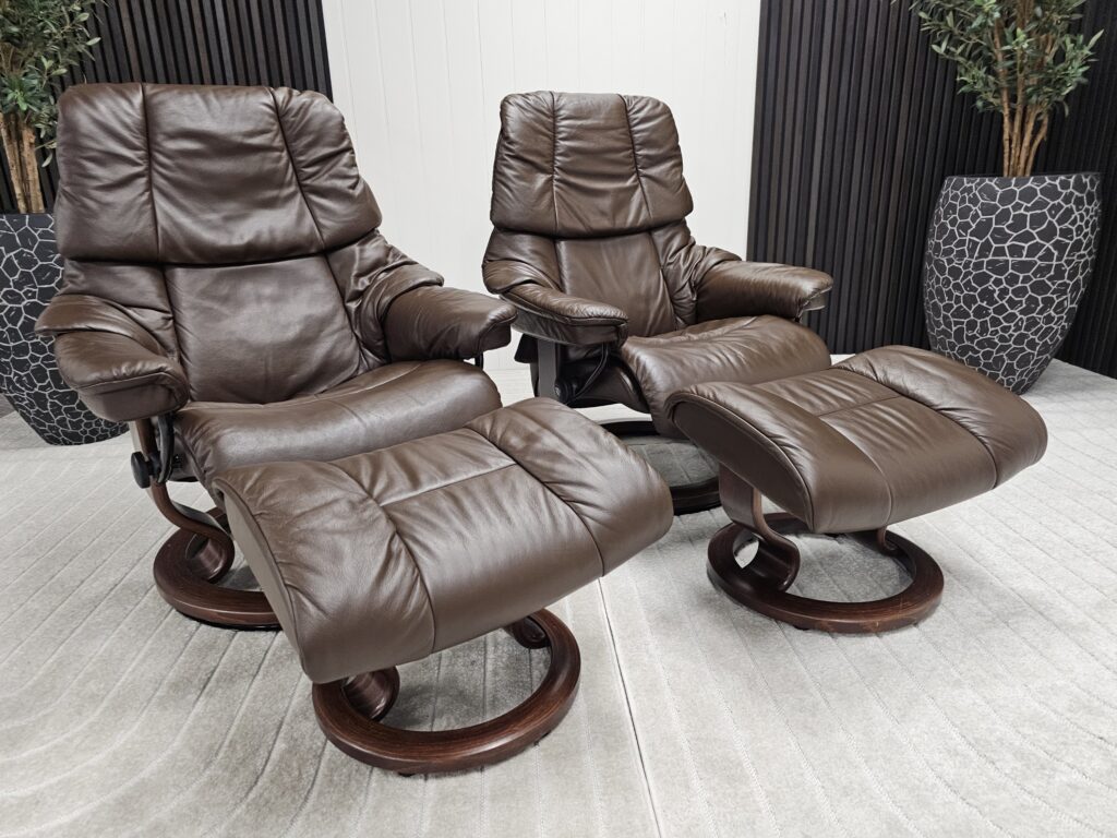 2 stk. Stressless® Reno (M+ S) lenestol m/krakk fra Ekornes
