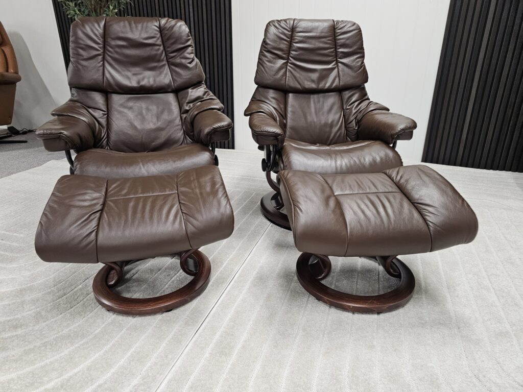 2 stk. Stressless® Reno (M+ S) lenestol m/krakk fra Ekornes