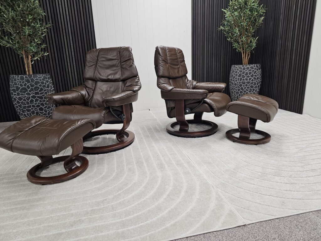 2 stk. Stressless® Reno (M+ S) lenestol m/krakk fra Ekornes