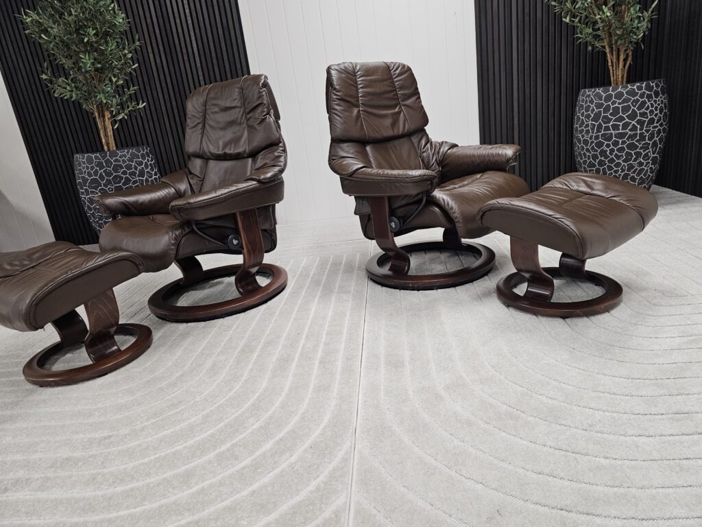 2 stk. Stressless® Reno (M+ S) lenestol m/krakk fra Ekornes