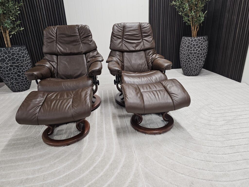 2 stk. Stressless® Reno (M+ S) lenestol m/krakk fra Ekornes