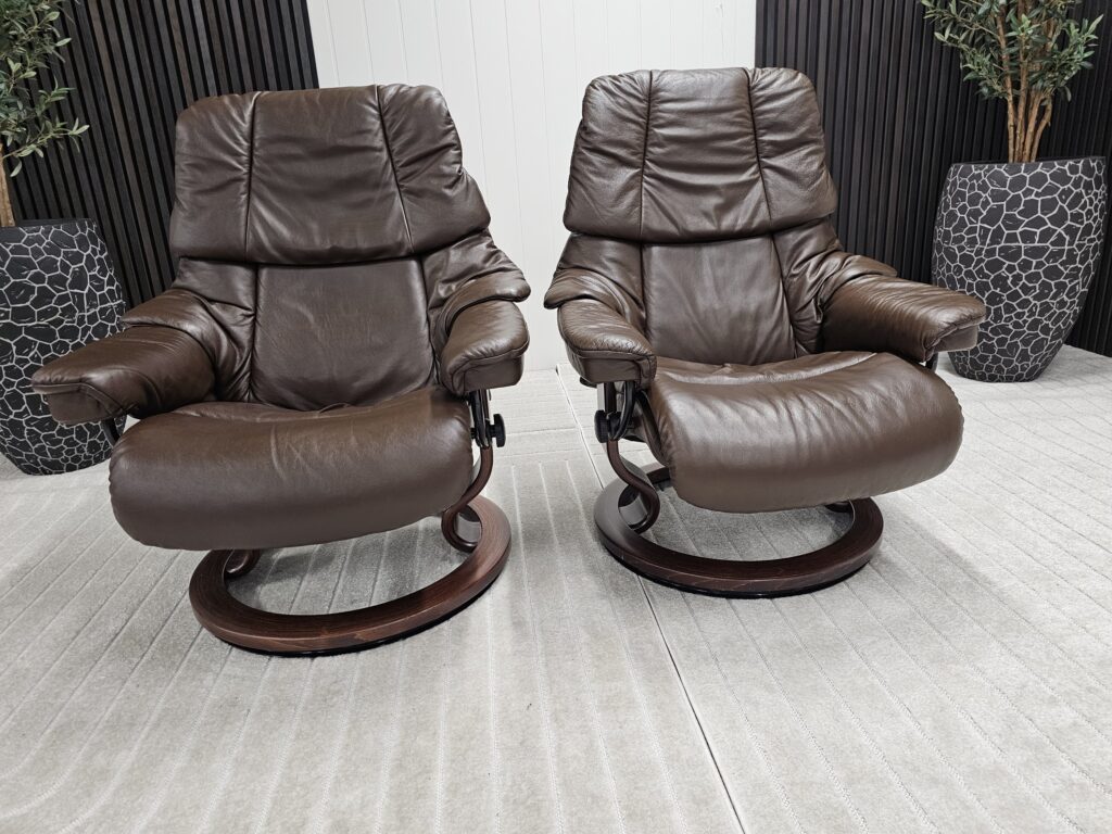 2 stk. Stressless® Reno (M+ S) lenestol m/krakk fra Ekornes