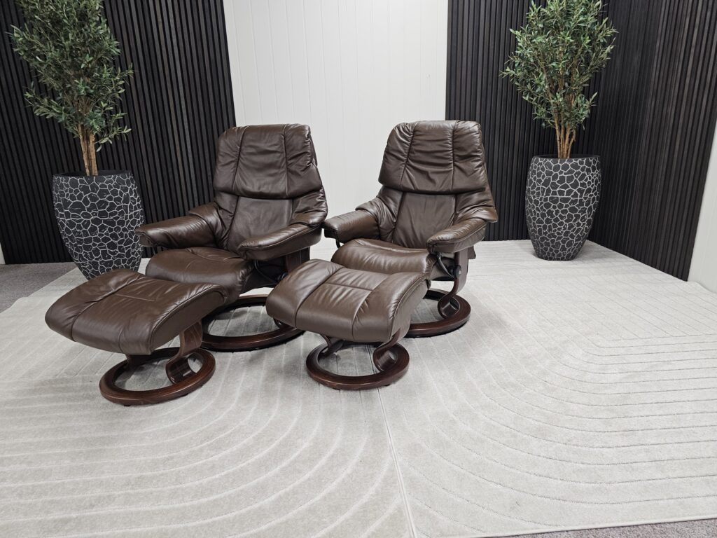 2 stk. Stressless® Reno (M+ S) lenestol m/krakk fra Ekornes