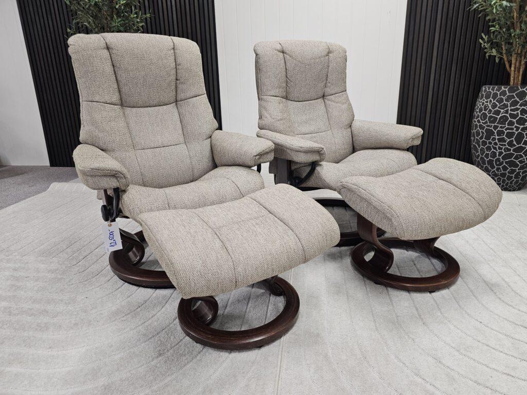 2 stk. Stressless® Mayfair (M) lenestol fra Ekornes m/krakk