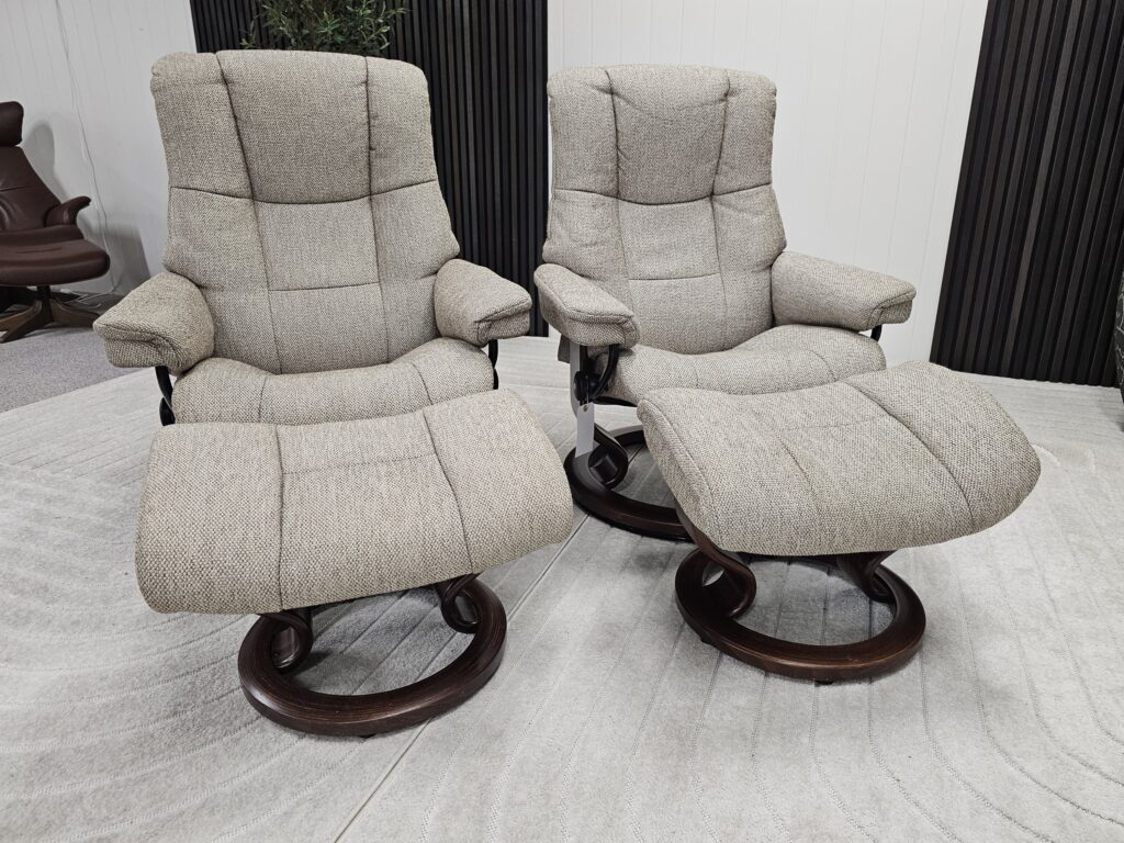 2 stk. Stressless® Mayfair (M) lenestol fra Ekornes m/krakk