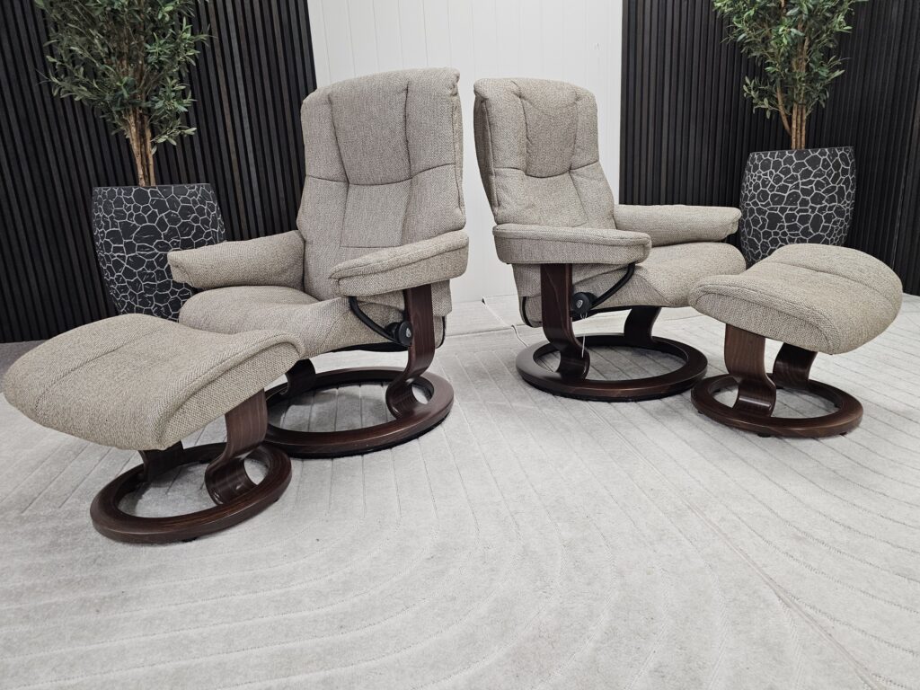 2 stk. Stressless® Mayfair (M) lenestol fra Ekornes m/krakk