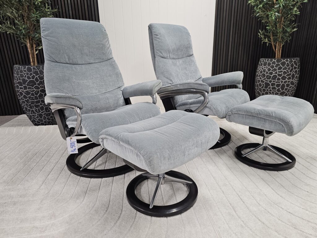 2 stk. Stressless® View (L) Signature m/krakk fra Ekornes