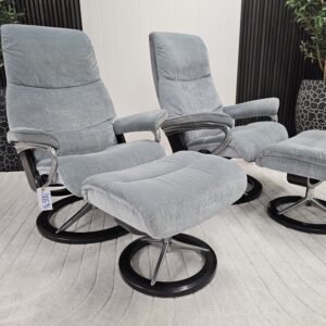 2 stk. Stressless® View (L) Signature m/krakk fra Ekornes