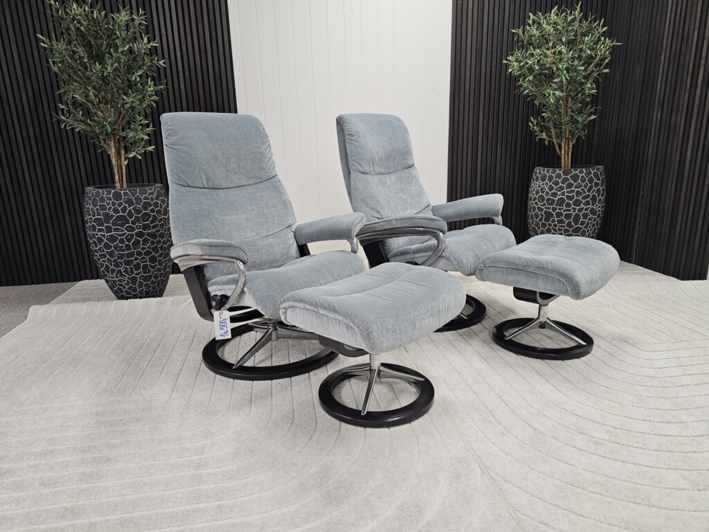 2 stk. Stressless® View (L) Signature m/krakk fra Ekornes