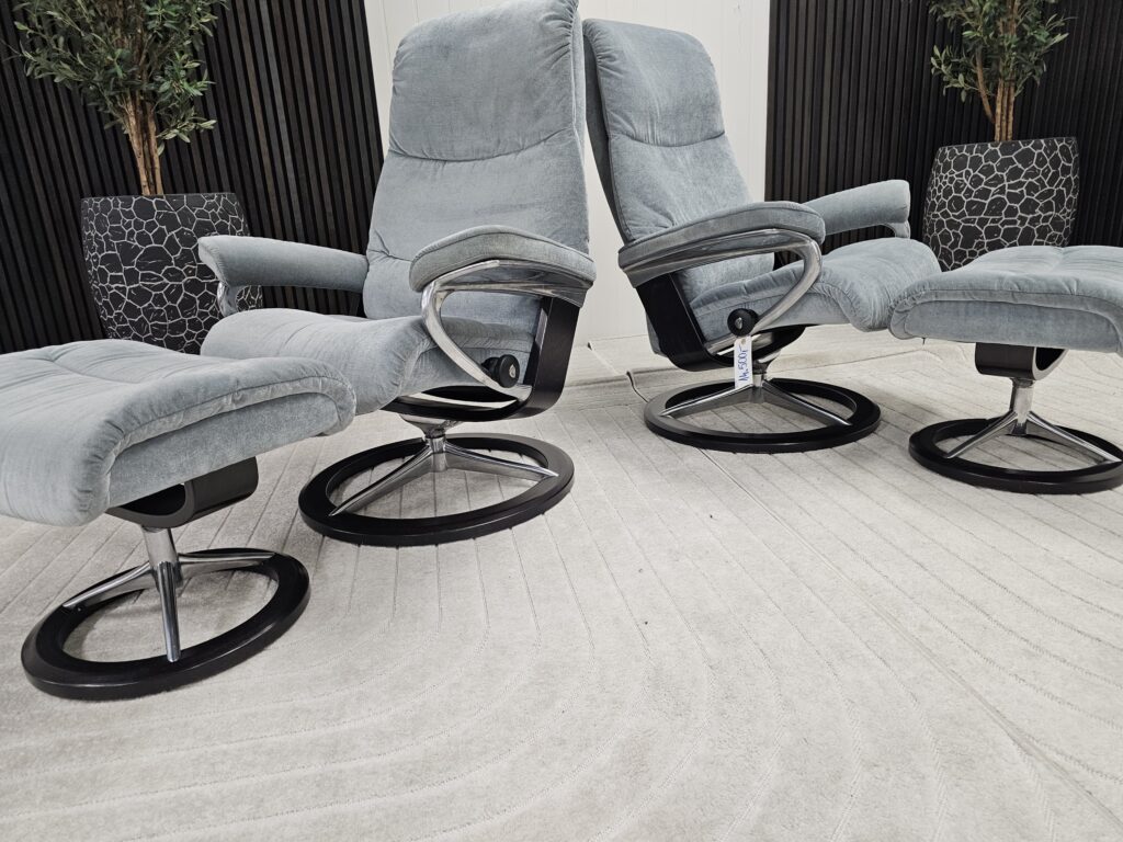 2 stk. Stressless® View (L) Signature m/krakk fra Ekornes